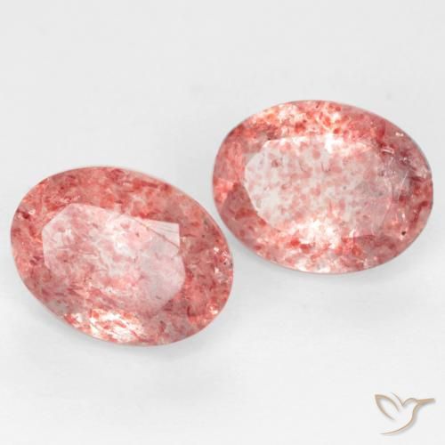 Achetez naturel 2.29ct Rose moyen Quartz fraise gems, Coupe ovale, En provenance Russie chez GemSelect. En stock, livraison internationale!