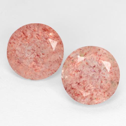 Achetez naturel 4,60ct rose quartz fraise gems, coupe roude, en provenance russie chez gemselect. en stock, livraison internationale!