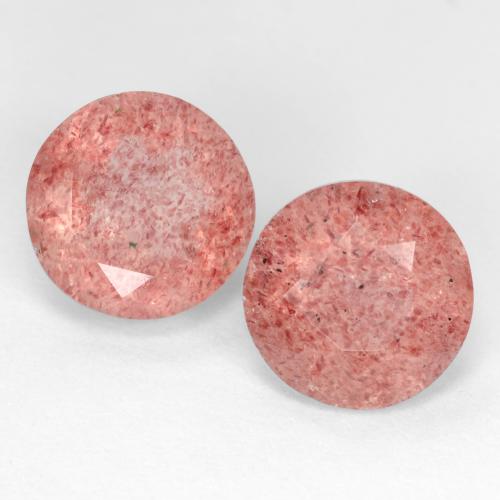 Achetez naturel 5.08ct Rose moyen Quartz fraise gems, Coupe roude, En provenance Russie chez GemSelect. En stock, livraison internationale!