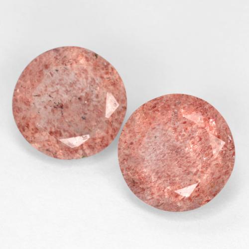 Achetez naturel 4.84ct Rose moyen Quartz fraise gems, Coupe roude, En provenance Russie chez GemSelect. En stock, livraison internationale!