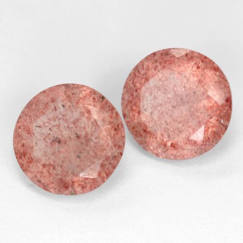 Achetez naturel 4.84ct Rose moyen Quartz fraise gems, Coupe roude, En provenance Russie chez GemSelect. En stock, livraison internationale!
