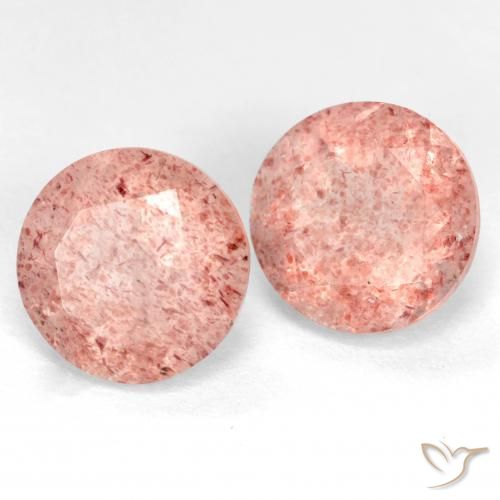 Shop natural 5.52ct Rose léger Quartz fraise gems, Tour, from Russie at GemSelect. In stock, global shipping!