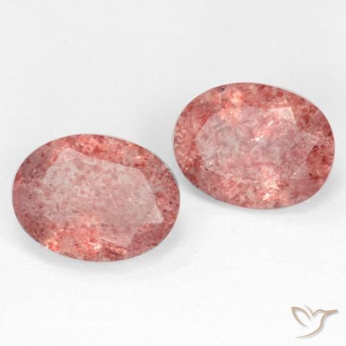 Shop natural 2.36ct Rose Quartz fraise gems, ovale, from Russie at GemSelect. In stock, global shipping!