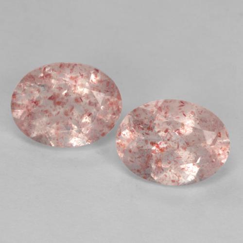 Achetez naturel 2,47ct rose quartz fraise gems, coupe ovale, en provenance russie chez gemselect. en stock, livraison internationale!