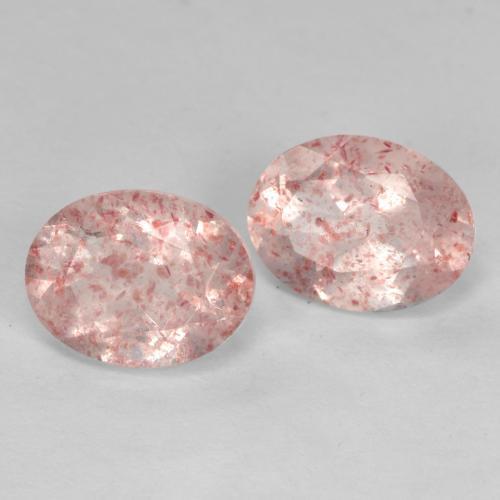Achetez naturel 2,47ct rose quartz fraise gems, coupe ovale, en provenance russie chez gemselect. en stock, livraison internationale!