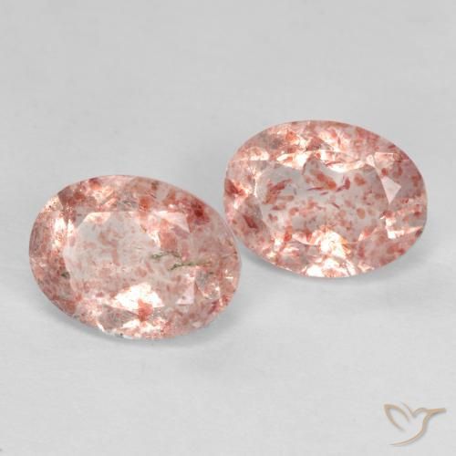 Shop natural 2.34ct Rose terreux Quartz fraise gems, ovale, from Russie at GemSelect. In stock, global shipping!