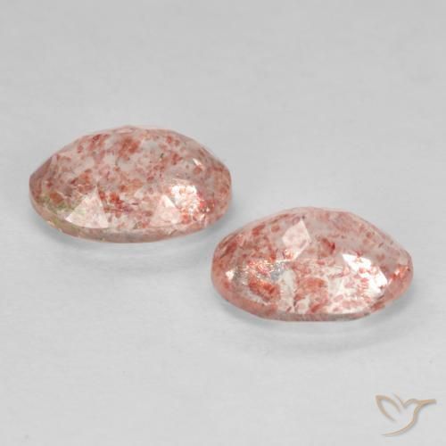 Shop natural 2.34ct Rose terreux Quartz fraise gems, ovale, from Russie at GemSelect. In stock, global shipping!