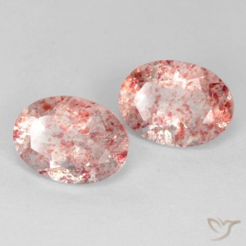 Shop natural 2.47ct Rose chaud et léger Quartz fraise gems, ovale, from Russie at GemSelect. In stock, global shipping!