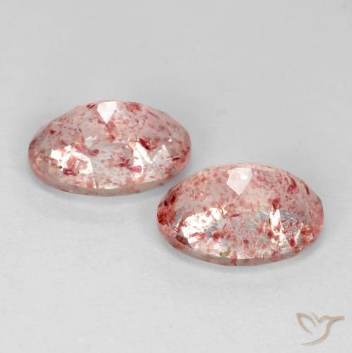 Shop natural 2.47ct Rose chaud et léger Quartz fraise gems, ovale, from Russie at GemSelect. In stock, global shipping!