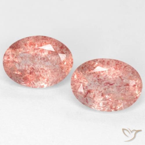 Shop natural 2.39ct Rose moyen Quartz Fraise gems, ovale, from Russie at GemSelect. In stock, global shipping!