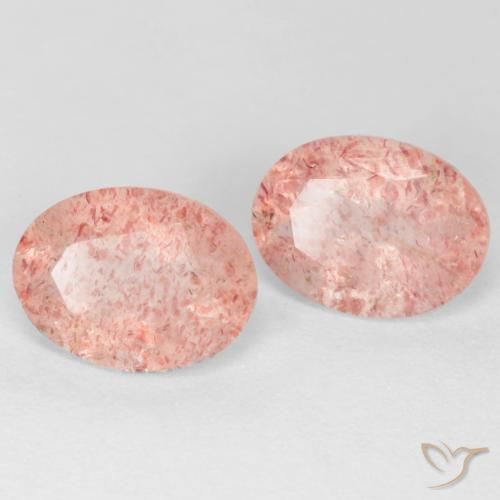 Shop natural 2.32ct Rose moyen-léger Quartz Fraise gems, ovale, from Russie at GemSelect. In stock, global shipping!