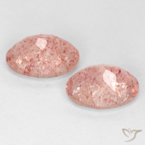 Shop natural 2.32ct Rose moyen-léger Quartz Fraise gems, ovale, from Russie at GemSelect. In stock, global shipping!