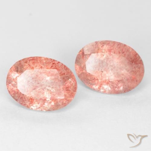 Shop natural 2.43ct Rose moyen-léger Quartz fraise gems, ovale, from Russie at GemSelect. In stock, global shipping!