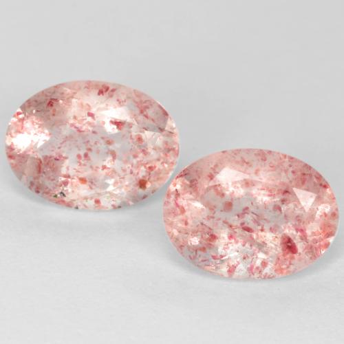 Achetez naturel 2.41ct Rose moyen Quartz fraise gems, Coupe ovale, En provenance Russie chez GemSelect. En stock, livraison internationale!