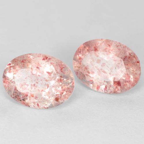 Achetez naturel 2.41ct Rose moyen Quartz fraise gems, Coupe ovale, En provenance Russie chez GemSelect. En stock, livraison internationale!