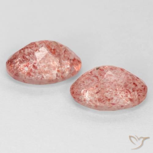 Shop natural 2.29ct Rose léger Quartz Fraise gems, ovale, from Russie at GemSelect. In stock, global shipping!
