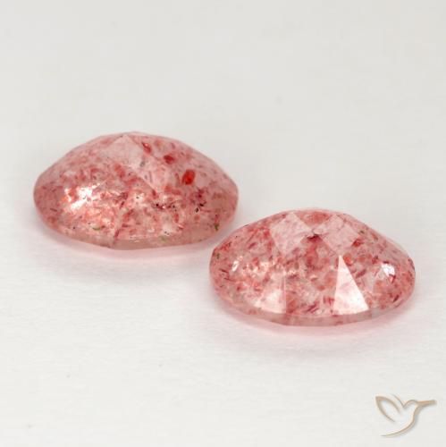Achetez naturel 2,24ct rose quartz fraise gems, coupe ovale, en provenance russie chez gemselect. en stock, livraison internationale!