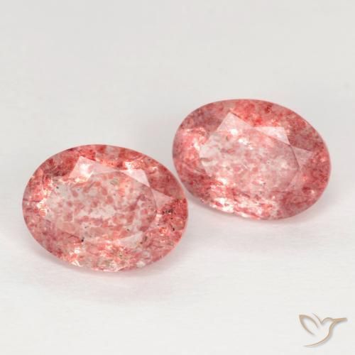 Shop natural 2.31ct Bois de rose Quartz Fraise gems, ovale, from Russie at GemSelect. In stock, global shipping!