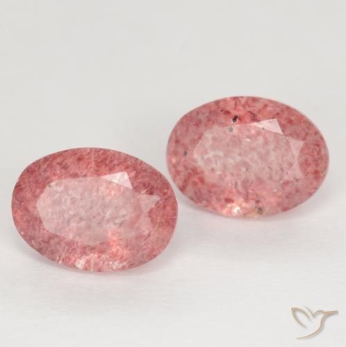 Shop natural 2.75ct Rose rougeâtre Quartz fraise gems, ovale, from Russie at GemSelect. In stock, global shipping!