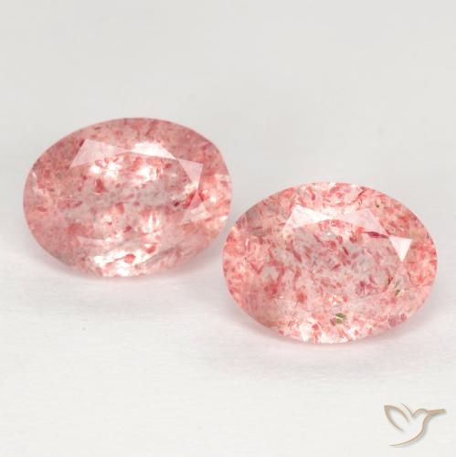 Shop natural 2.38ct Rose moyen-léger Quartz Fraise gems, ovale, from Russie at GemSelect. In stock, global shipping!