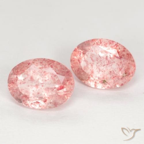 Shop natural 2.38ct Rose moyen-léger Quartz Fraise gems, ovale, from Russie at GemSelect. In stock, global shipping!
