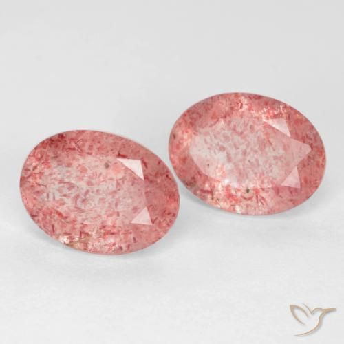 Shop natural 2.39ct Rose clair Quartz fraise gems, ovale, from Russie at GemSelect. In stock, global shipping!
