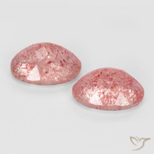 Shop natural 2.39ct Rose clair Quartz fraise gems, ovale, from Russie at GemSelect. In stock, global shipping!