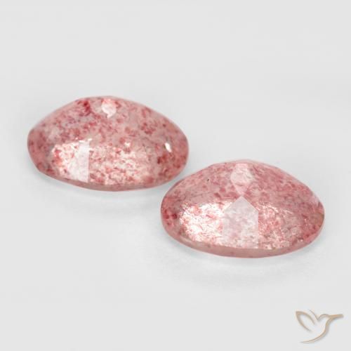 Shop natural 2.33ct Rose chaud et léger Quartz fraise gems, ovale, from Russie at GemSelect. In stock, global shipping!