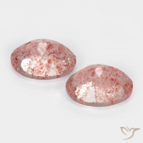 Shop natural 2.62ct Rose léger Quartz fraise gems, ovale, from Russie at GemSelect. In stock, global shipping!