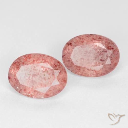 Shop natural 2.31ct Rose moyen-léger Quartz fraise gems, ovale, from Russie at GemSelect. In stock, global shipping!