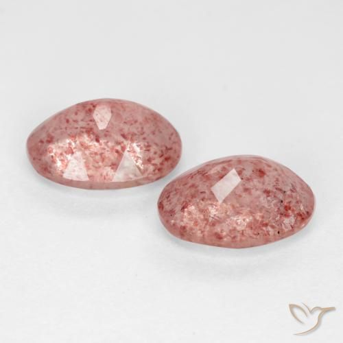 Shop natural 2.31ct Rose moyen-léger Quartz fraise gems, ovale, from Russie at GemSelect. In stock, global shipping!