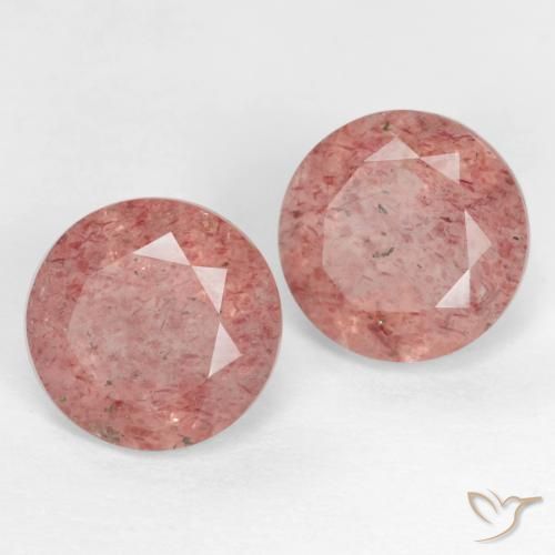 Shop natural 2.65ct Rose moyen-léger Quartz fraise gems, Tour, from Russie at GemSelect. In stock, global shipping!
