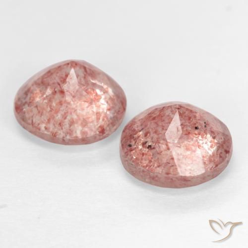 Shop natural 2.58ct Rose moyen Quartz fraise gems, Tour, from Russie at GemSelect. In stock, global shipping!