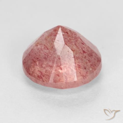 Quartz fraise Rose moyen naturelle Tour, 1.36 ct, Translucide