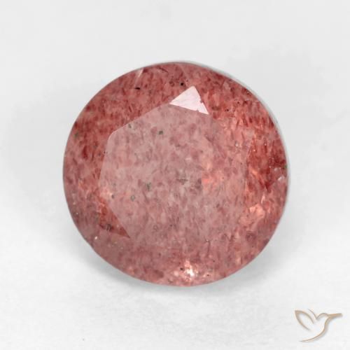 Quartz Fraise Rose framboise naturelle Tour, 1.48 ct, Translucide