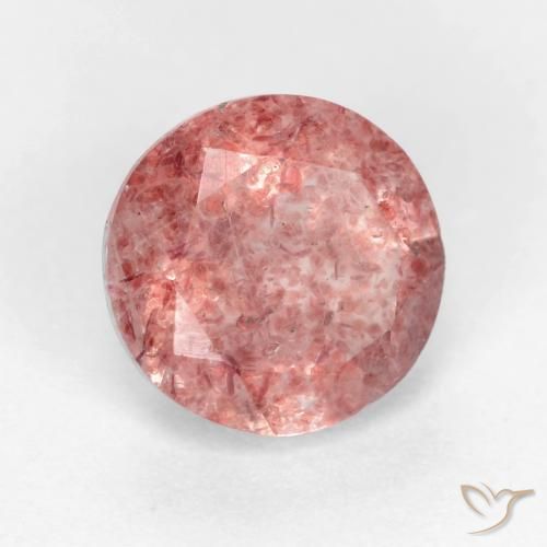 Quartz fraise Rose moyen naturelle Tour, 1.27 ct, Translucide