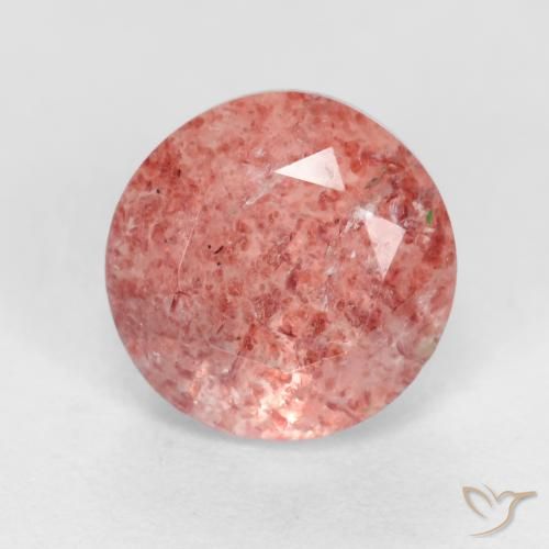 Quartz Fraise Rose rougeâtre naturelle Tour, 1.50 ct, Translucide
