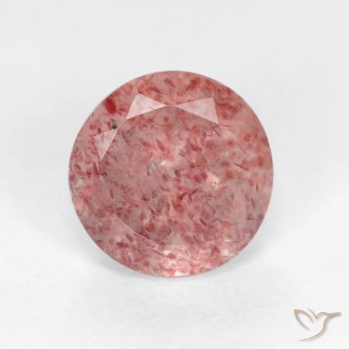 Quartz Fraise Rose naturelle Tour, 1.31 ct, Translucide