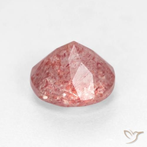 Quartz Fraise Rose léger naturelle Tour, 1.24 ct, Translucide