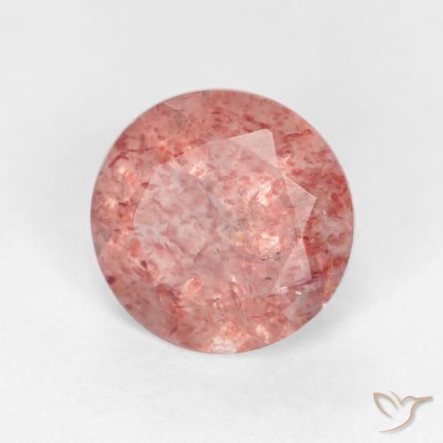 Quartz Fraise Rose moyen-léger naturelle Tour, 1.25 ct, Translucide