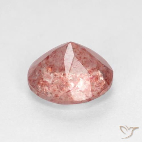 Quartz Fraise Rose moyen-léger naturelle Tour, 1.25 ct, Translucide