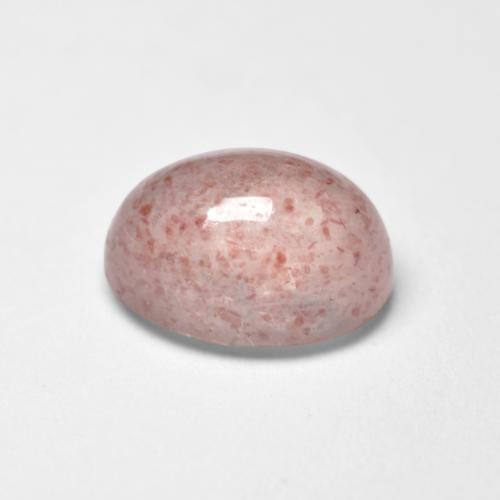 Quartz fraise rose naturelle coupe ovale, 1,04 ct, translucide