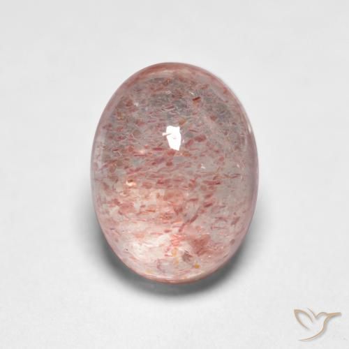 1.76ct Naturel Rose clair Quartz fraise, ovale, Transparent