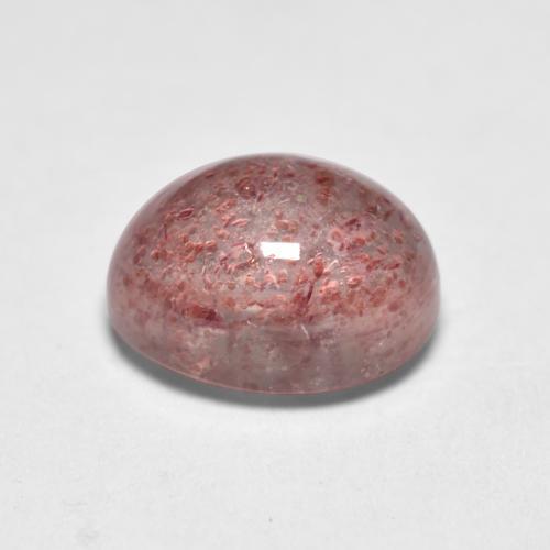 Quartz fraise Rose clair naturelle Coupe ovale, 1.72 ct, Transparent