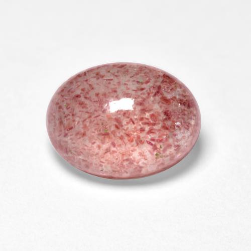 Quartz fraise Rose naturelle Coupe ovale, 1.49 ct, Translucide
