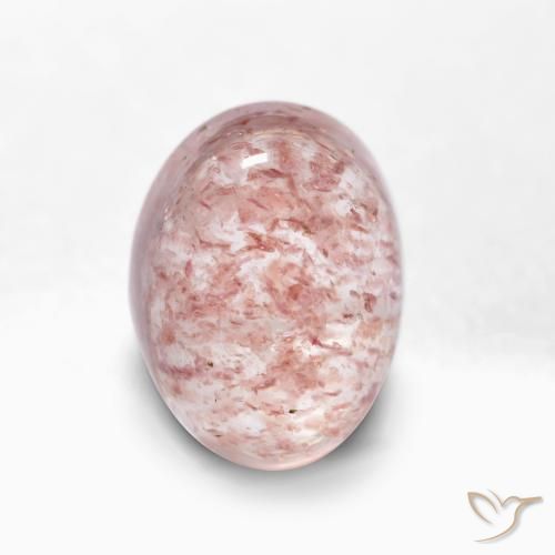 2.00ct Naturel Rose clair Quartz fraise, ovale, Translucide