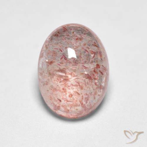 1.46ct Naturel Rose clair Quartz fraise, ovale, Translucide