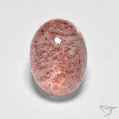 1.83ct Naturel Rose moyen Quartz fraise, ovale, Translucide