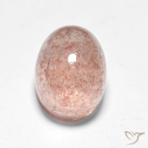 1.96ct Naturel Pêche rose Quartz fraise, ovale, Translucide