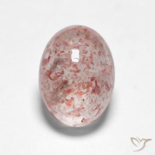 1.69ct Naturel Rose moyen Quartz fraise, ovale, Translucide